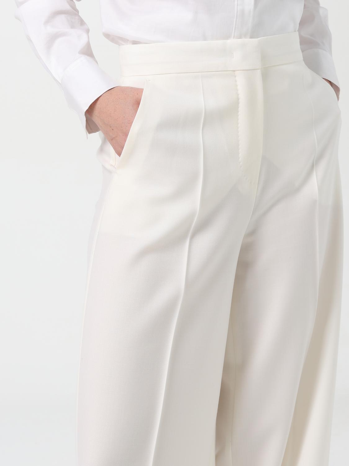 MAX MARA PANTALONI: Pantalone ampio Max Mara, Bianco - Img 4