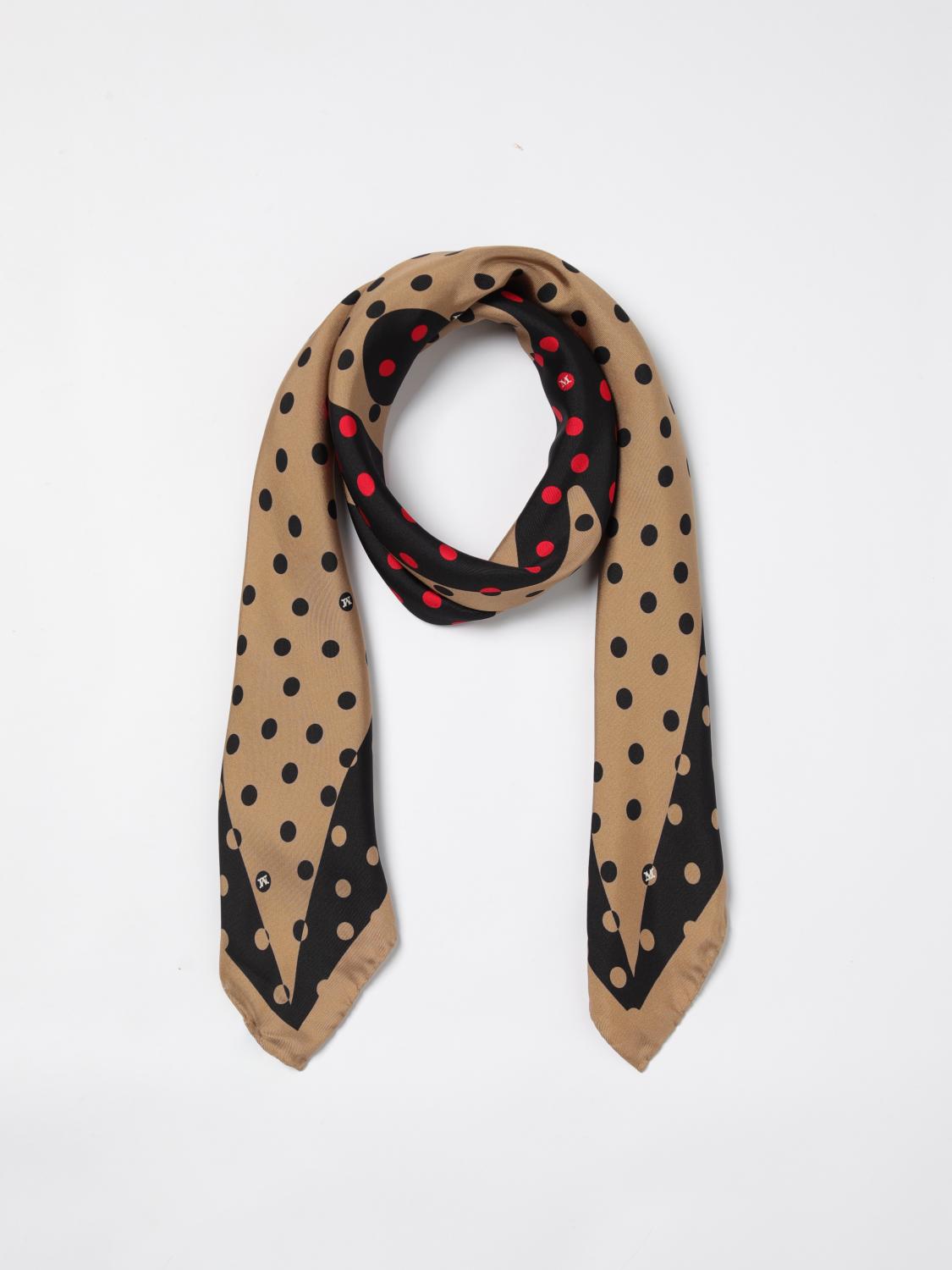 MAX MARA FOULARD: Foulard in seta animalier Max Mara, Cammello - Img 2