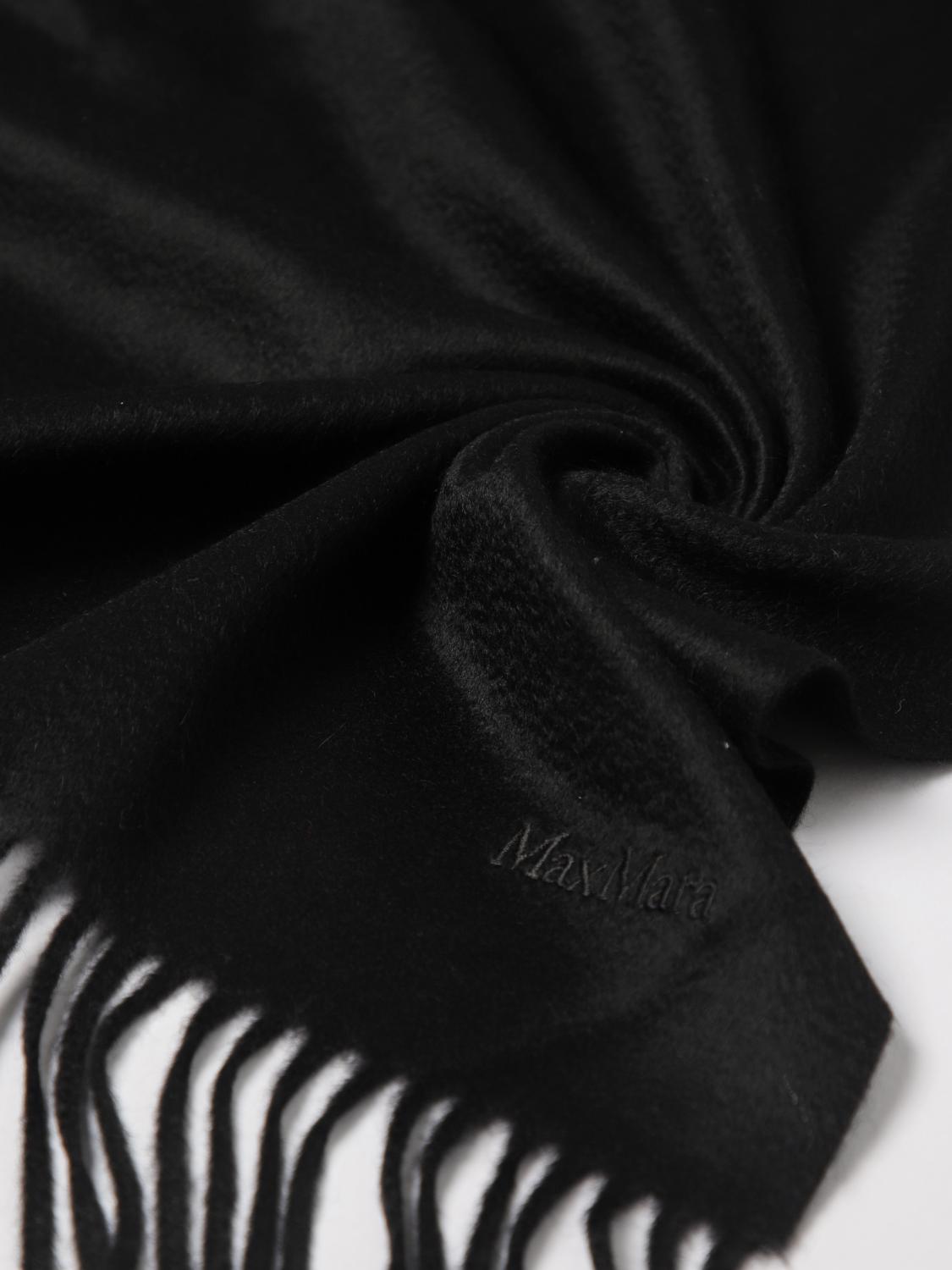 MAX MARA SCARF: Scarf woman Max Mara, Black - Img 3