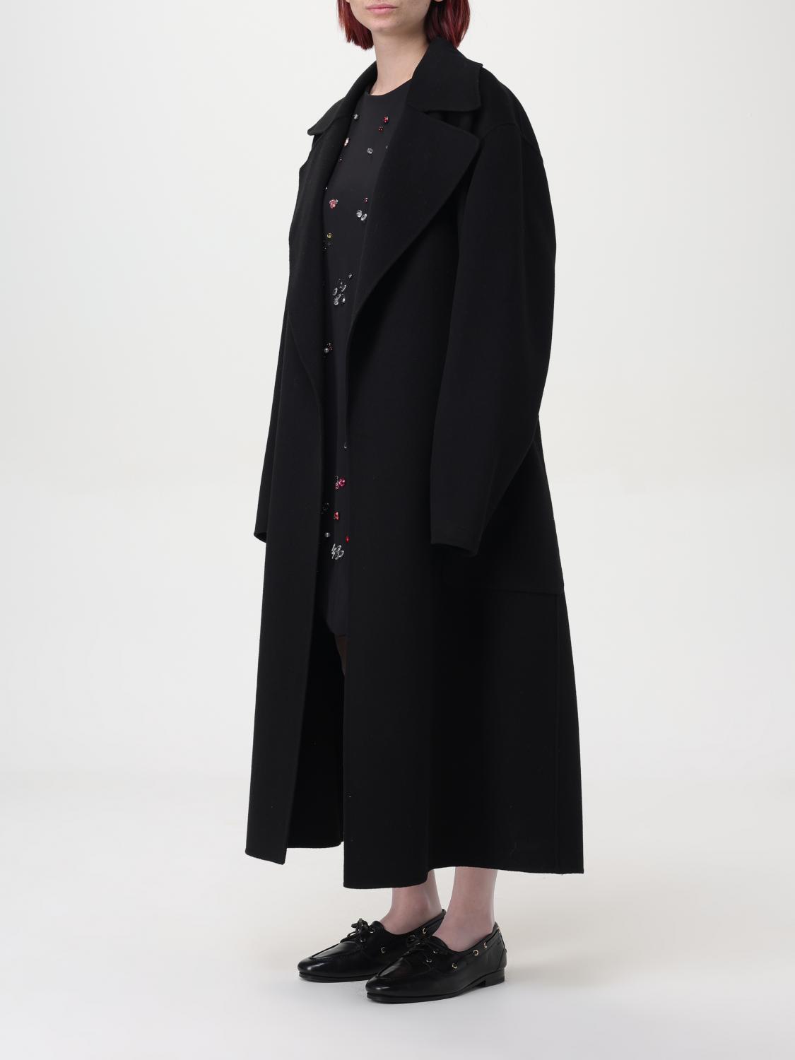 SPORTMAX CAPPOTTO: Cappotto lungo di lana Sportmax, Nero - Img 4
