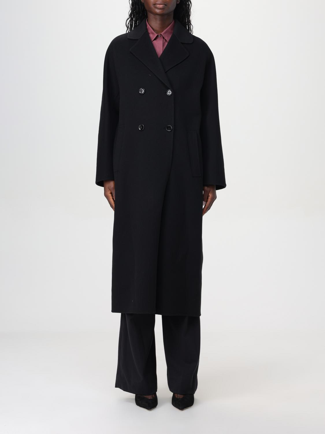 'S MAX MARA COAT: Coat woman 's Max Mara, Black - Img 1