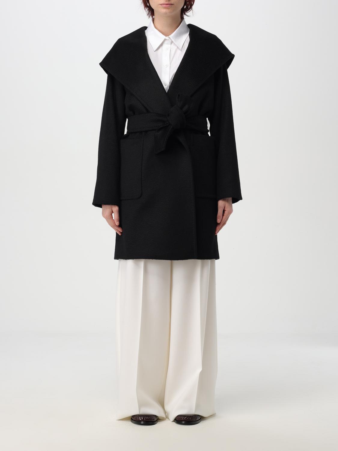 MAX MARA COAT: Coat woman Max Mara, Black - Img 1