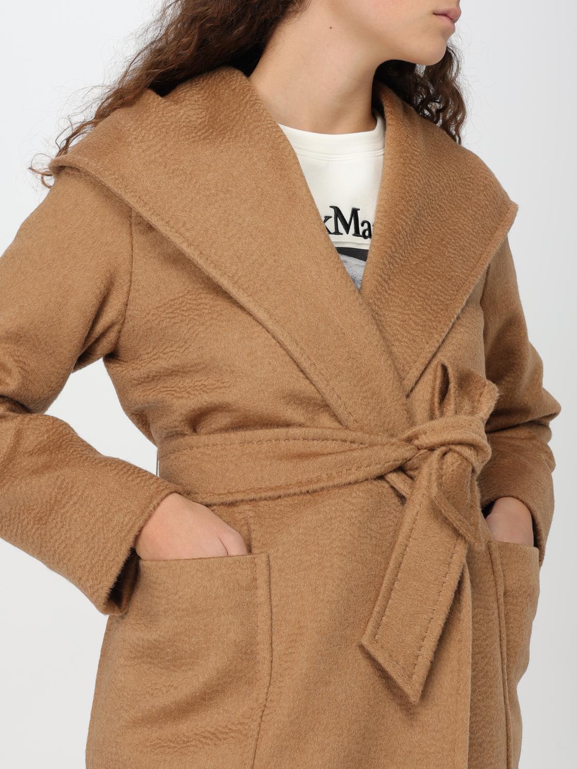 MAX MARA COAT: Coat woman Max Mara, Camel - Img 5