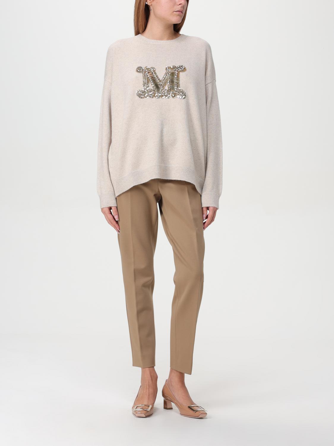 MAX MARA MAGLIA: Maglia M Max Mara in lana, Beige - Img 2