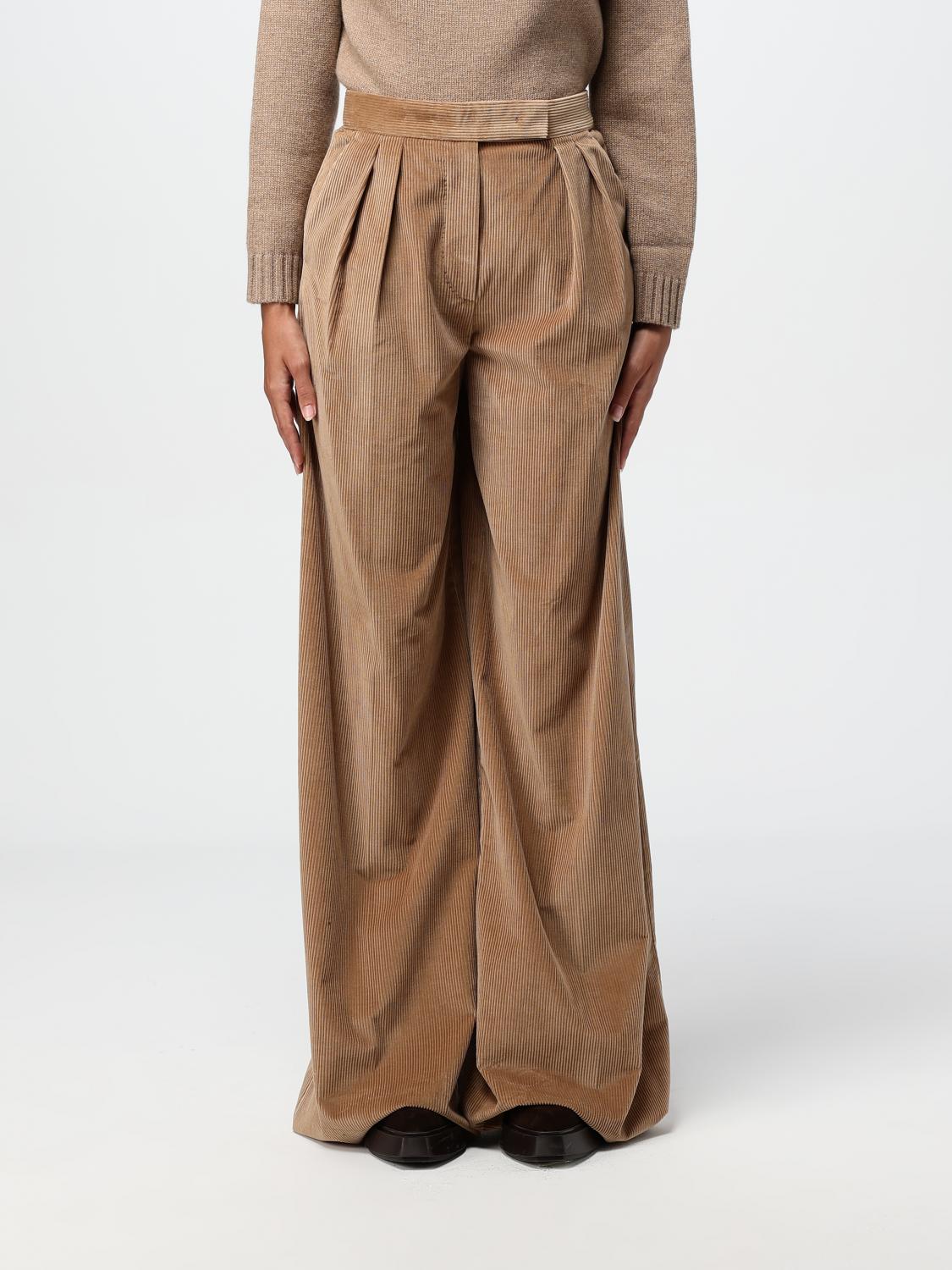 MAX MARA PANTALONI: Pantalone Max Mara in velluto a coste , Cammello - Img 1