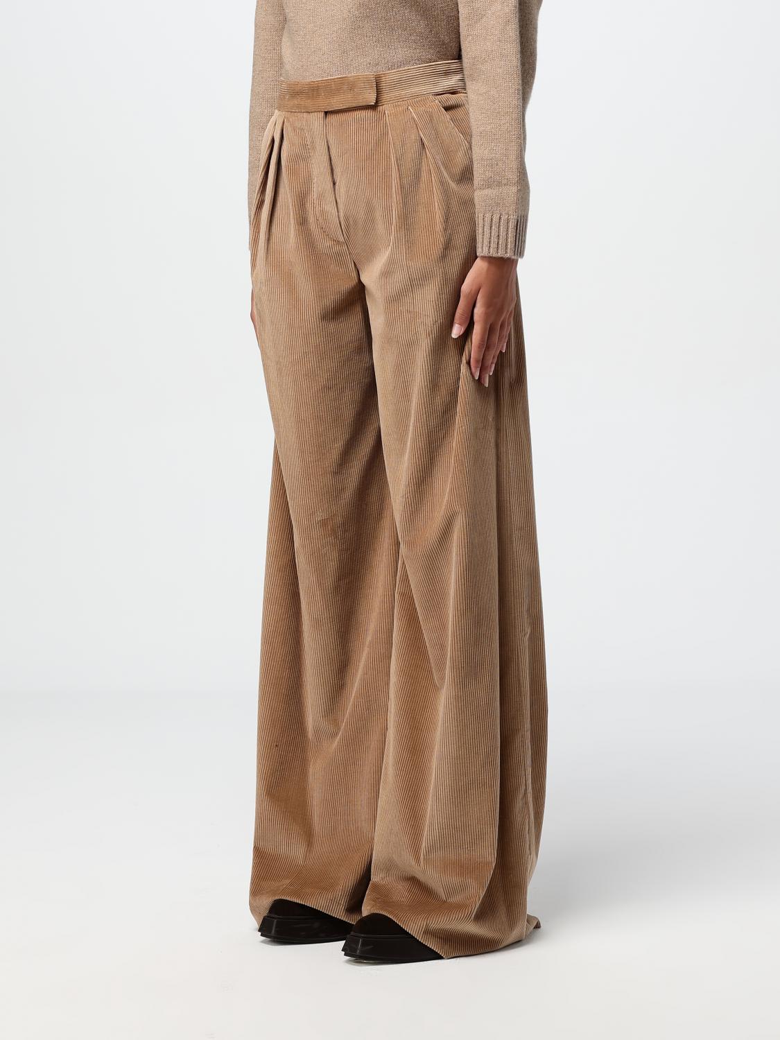 MAX MARA PANTALONI: Pantalone Max Mara in velluto a coste , Cammello - Img 4