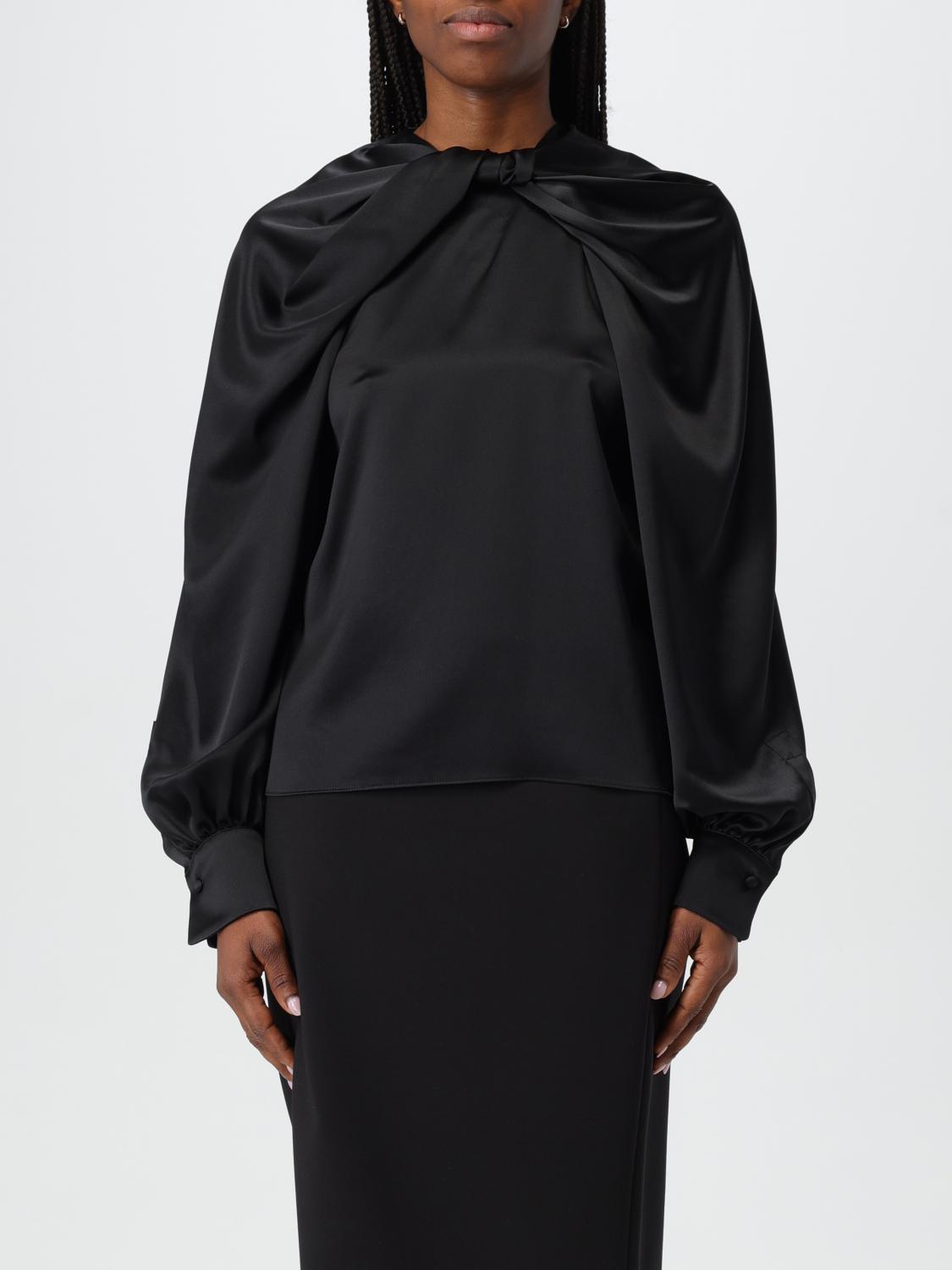 MAX MARA TOP: Max Mara silk blouse, Black - Img 1