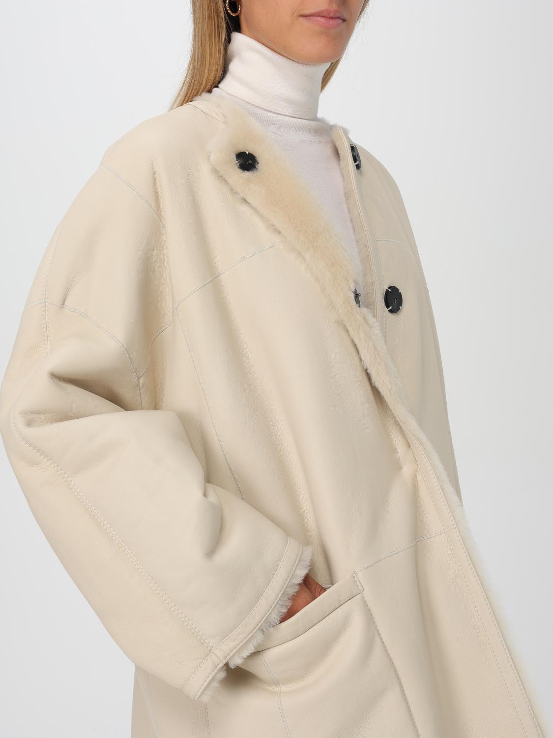 MAX MARA ABRIGO DE PIEL: Abrigo mujer Max Mara, Marfil - Img 5