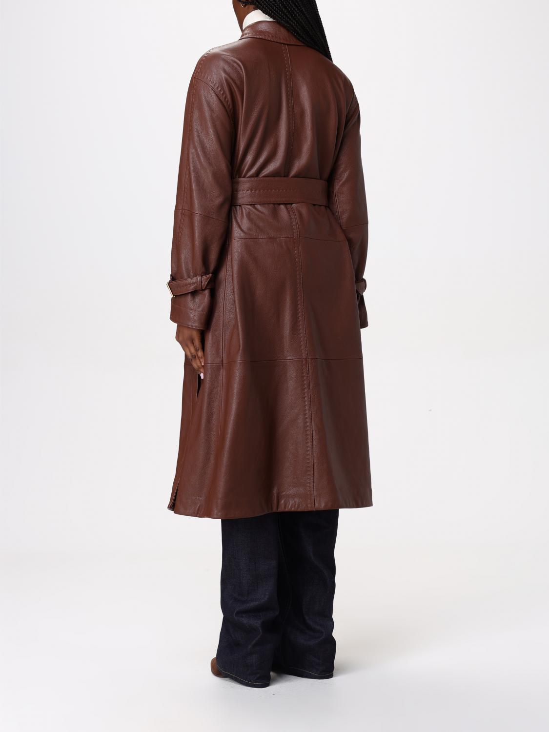 MAX MARA CHAQUETA: Abrigo mujer Max Mara, Cuero - Img 3