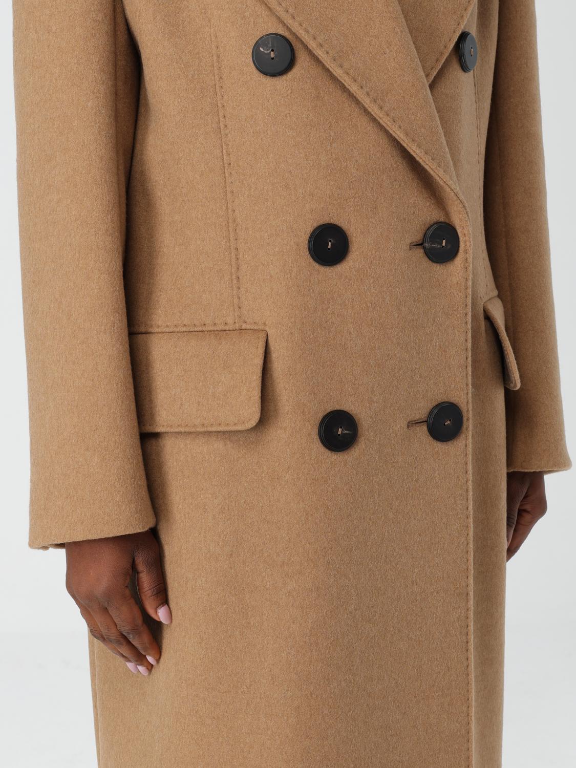 MAX MARA COAT: Coat woman Max Mara, Camel - Img 4