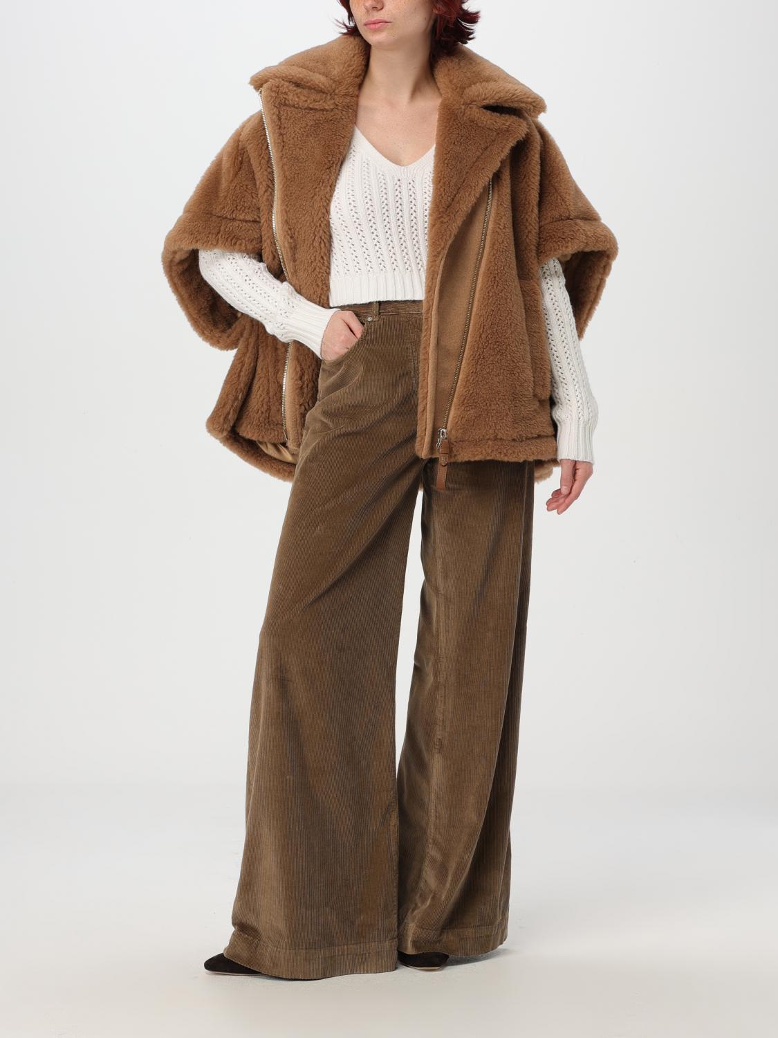 MAX MARA CAPE: Cape woman Max Mara, Camel - Img 2