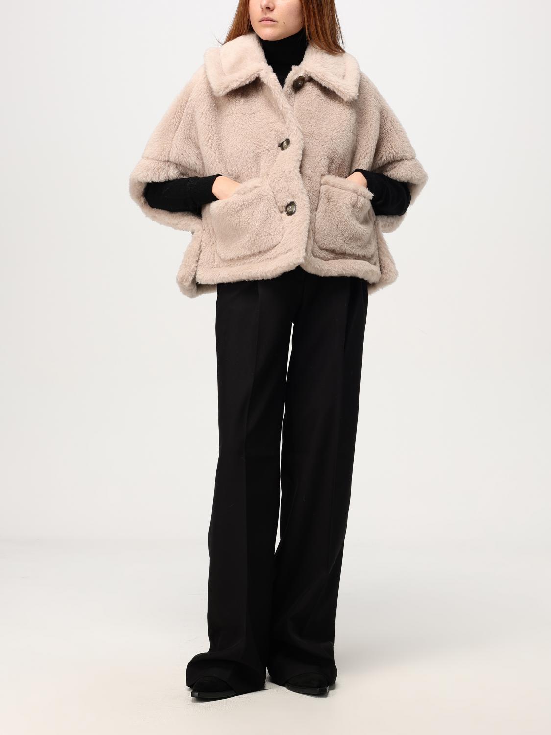 MAX MARA CAPE: Cape woman Max Mara, Beige - Img 2