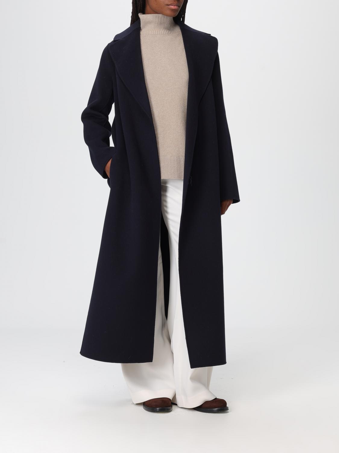 'S MAX MARA ABRIGO: Abrigo mujer 's Max Mara, Azul Marino - Img 2