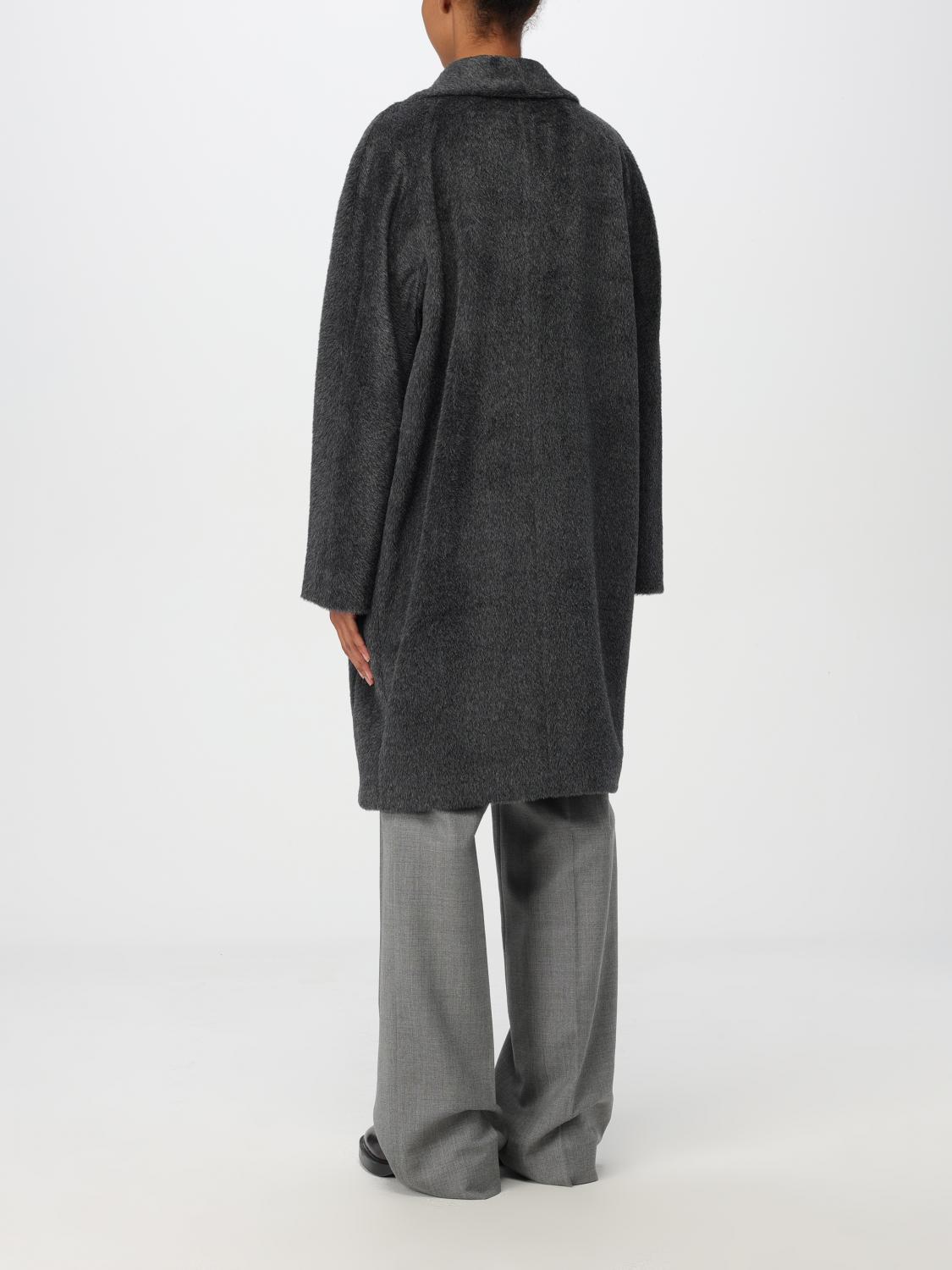 'S MAX MARA COAT: Coat woman 's Max Mara, Charcoal - Img 3