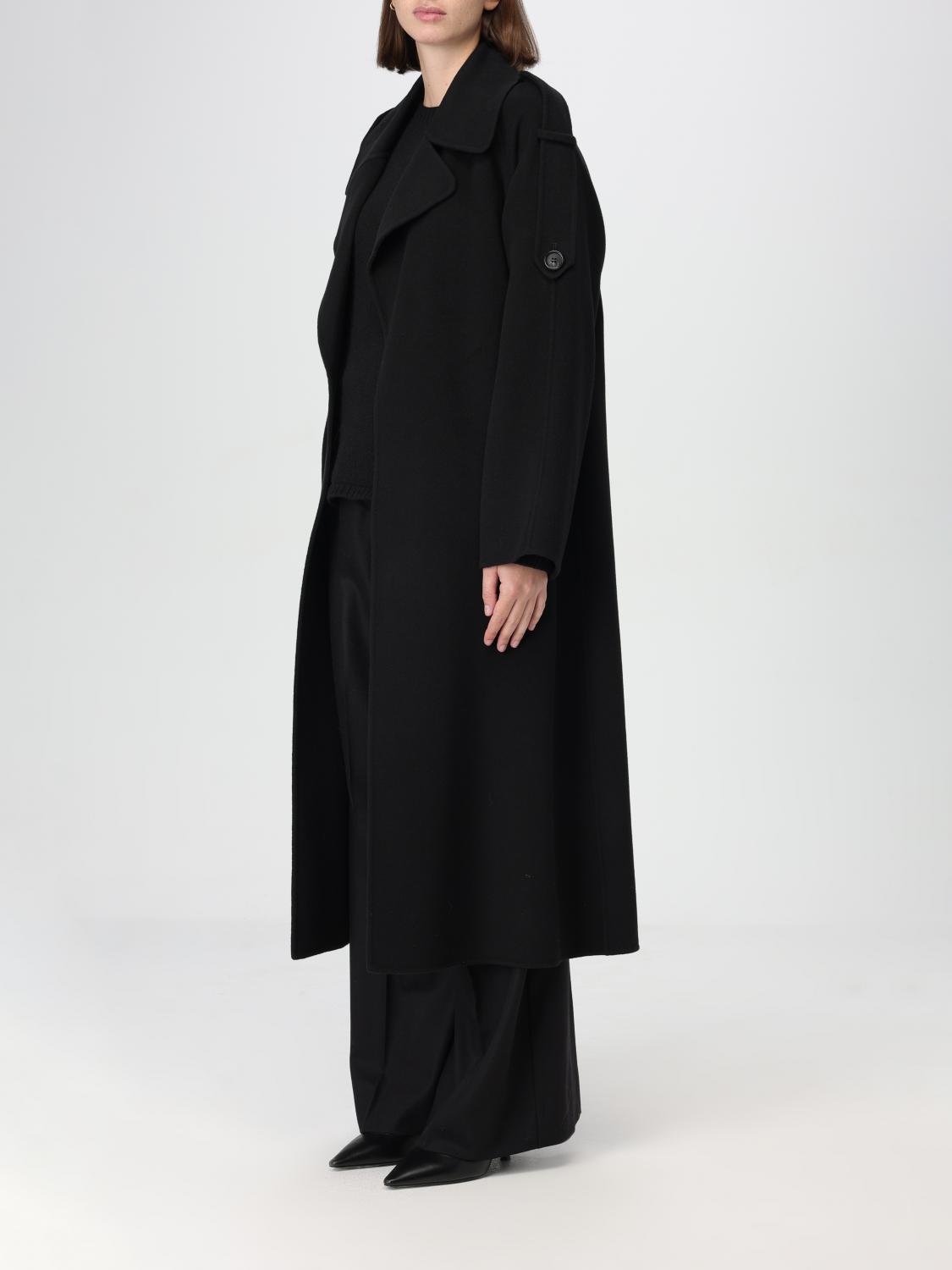 'S MAX MARA ABRIGO: Abrigo mujer 's Max Mara, Negro - Img 4