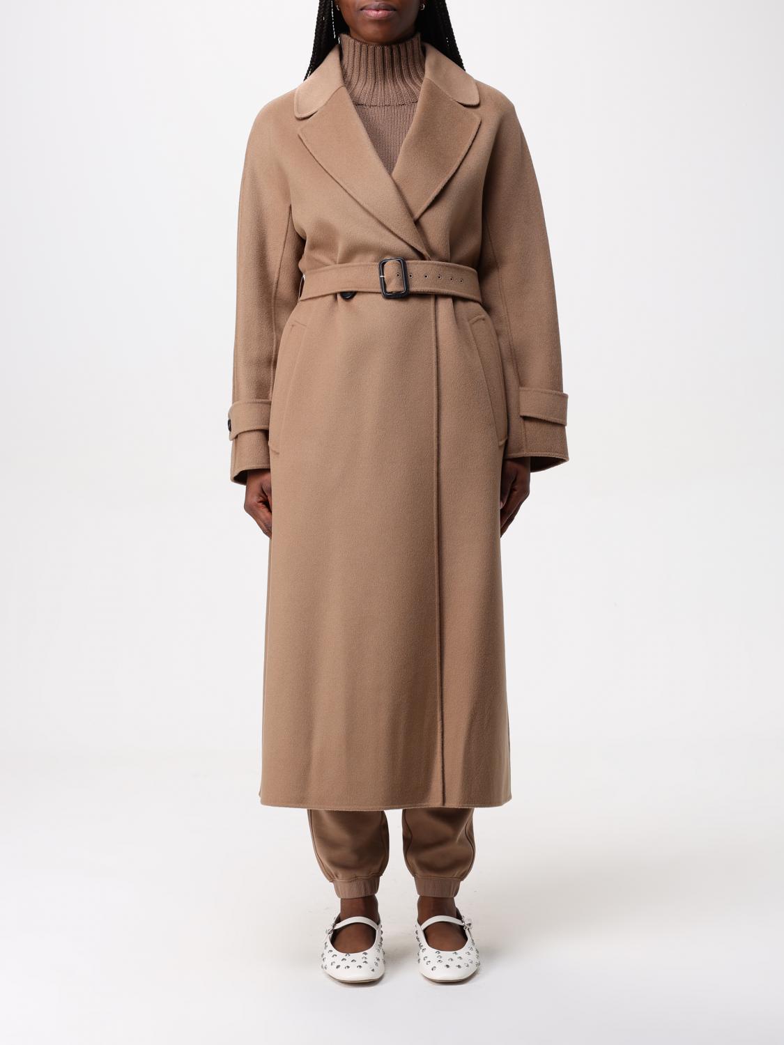 'S MAX MARA COAT: Coat woman 's Max Mara, Camel - Img 1