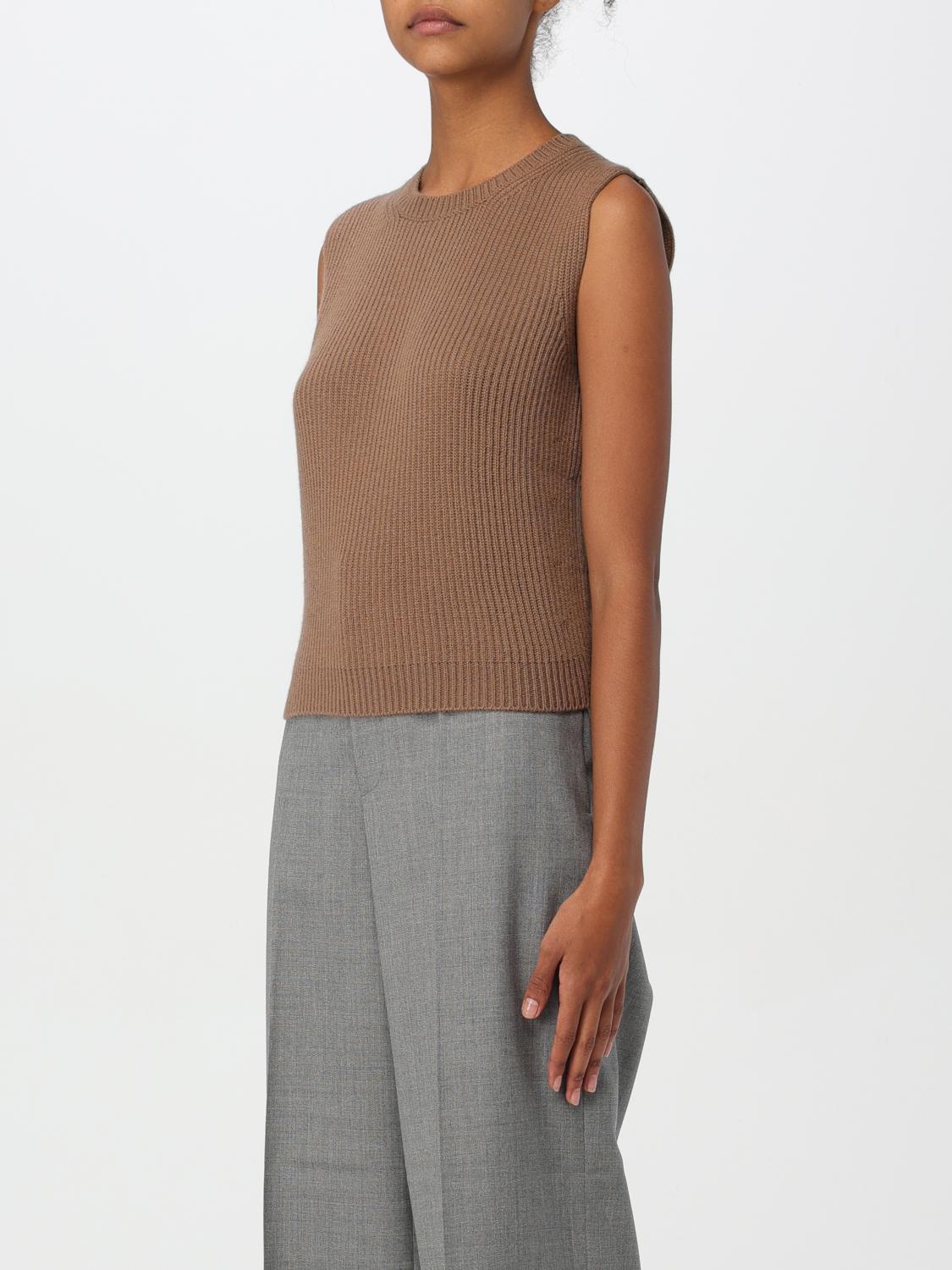 'S MAX MARA TOP: Top woman 's Max Mara, Camel - Img 4