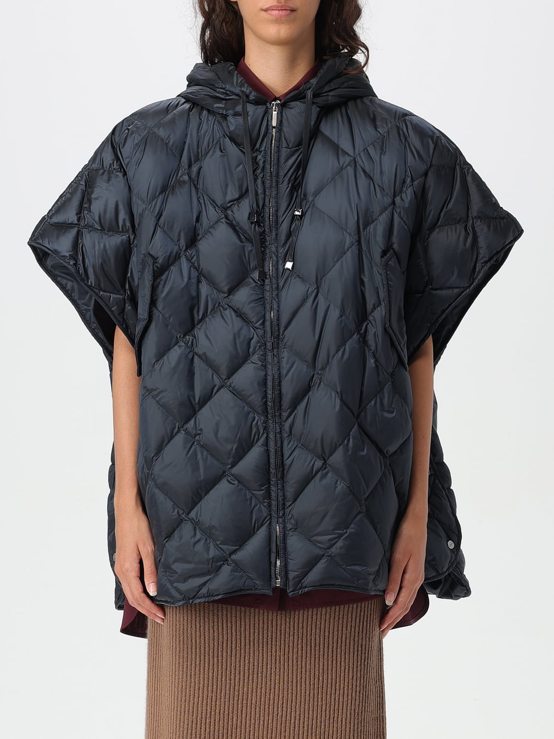 Max Mara The Cube ケープ レディース - ブルー | 2429736045600