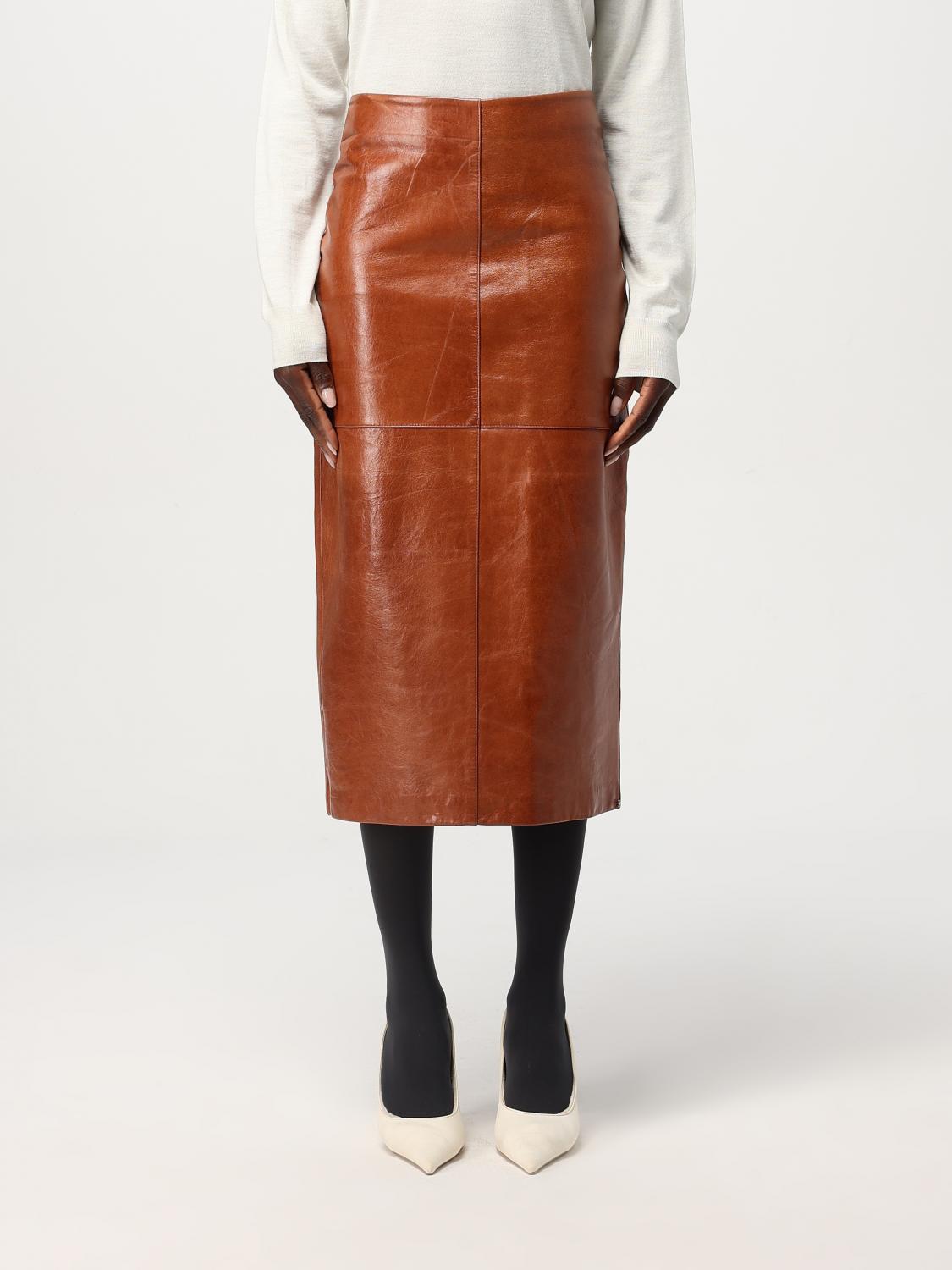 SPORTMAX SKIRT: Skirt woman Sportmax, Leather - Img 1