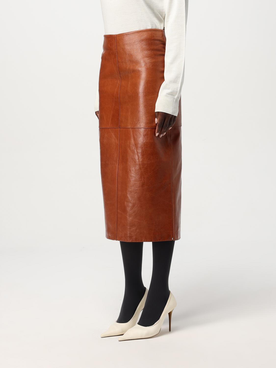 SPORTMAX SKIRT: Skirt woman Sportmax, Leather - Img 3