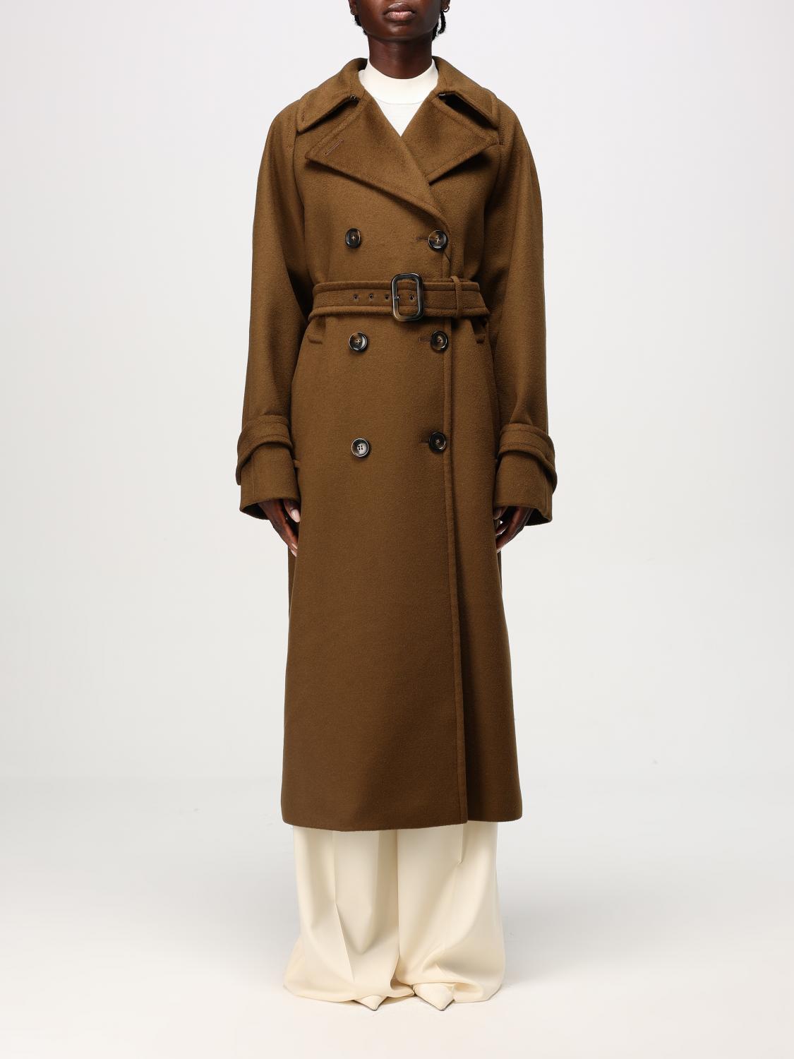 SPORTMAX COAT: Coat woman Sportmax, Brown - Img 1