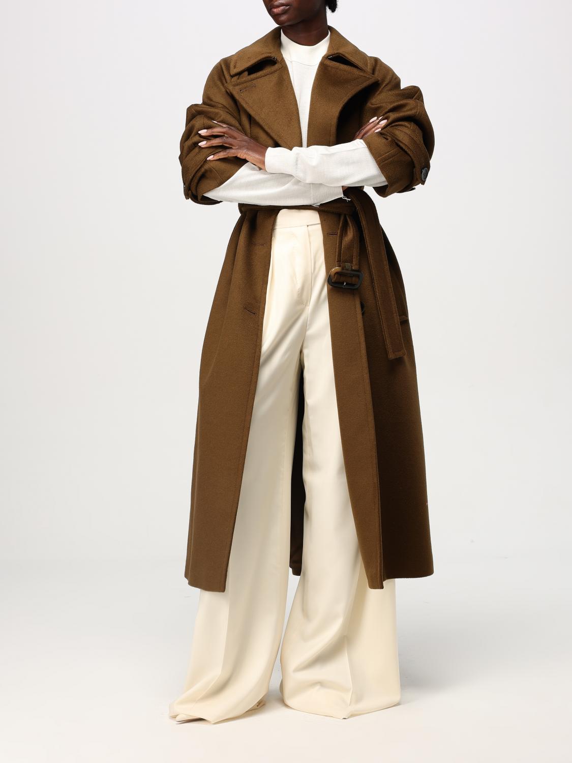 SPORTMAX COAT: Coat woman Sportmax, Brown - Img 2