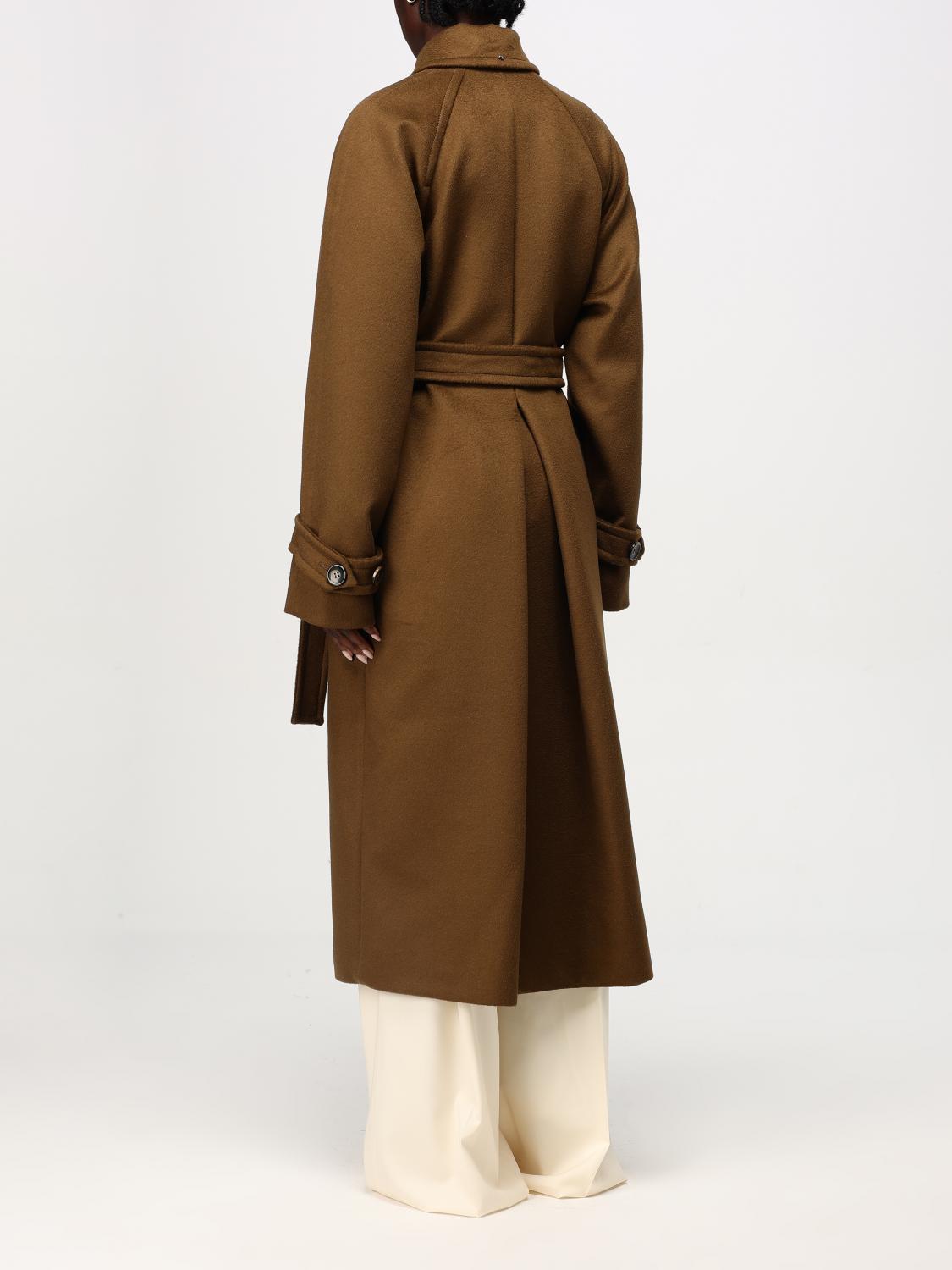 SPORTMAX COAT: Coat woman Sportmax, Brown - Img 3