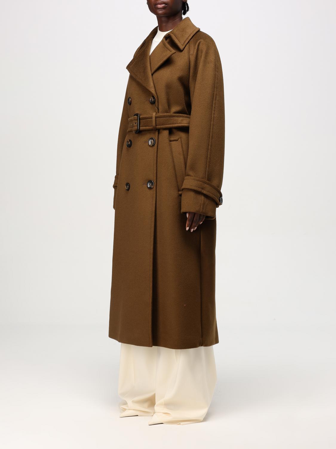 SPORTMAX COAT: Coat woman Sportmax, Brown - Img 4