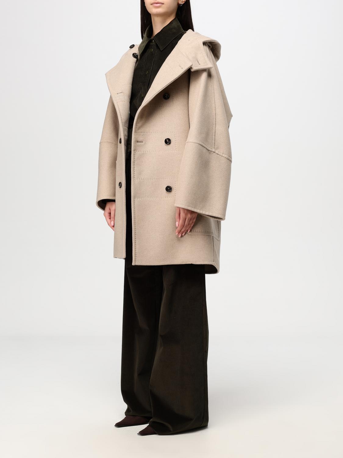 MAX MARA COAT: Coat woman Max Mara, Beige - Img 4