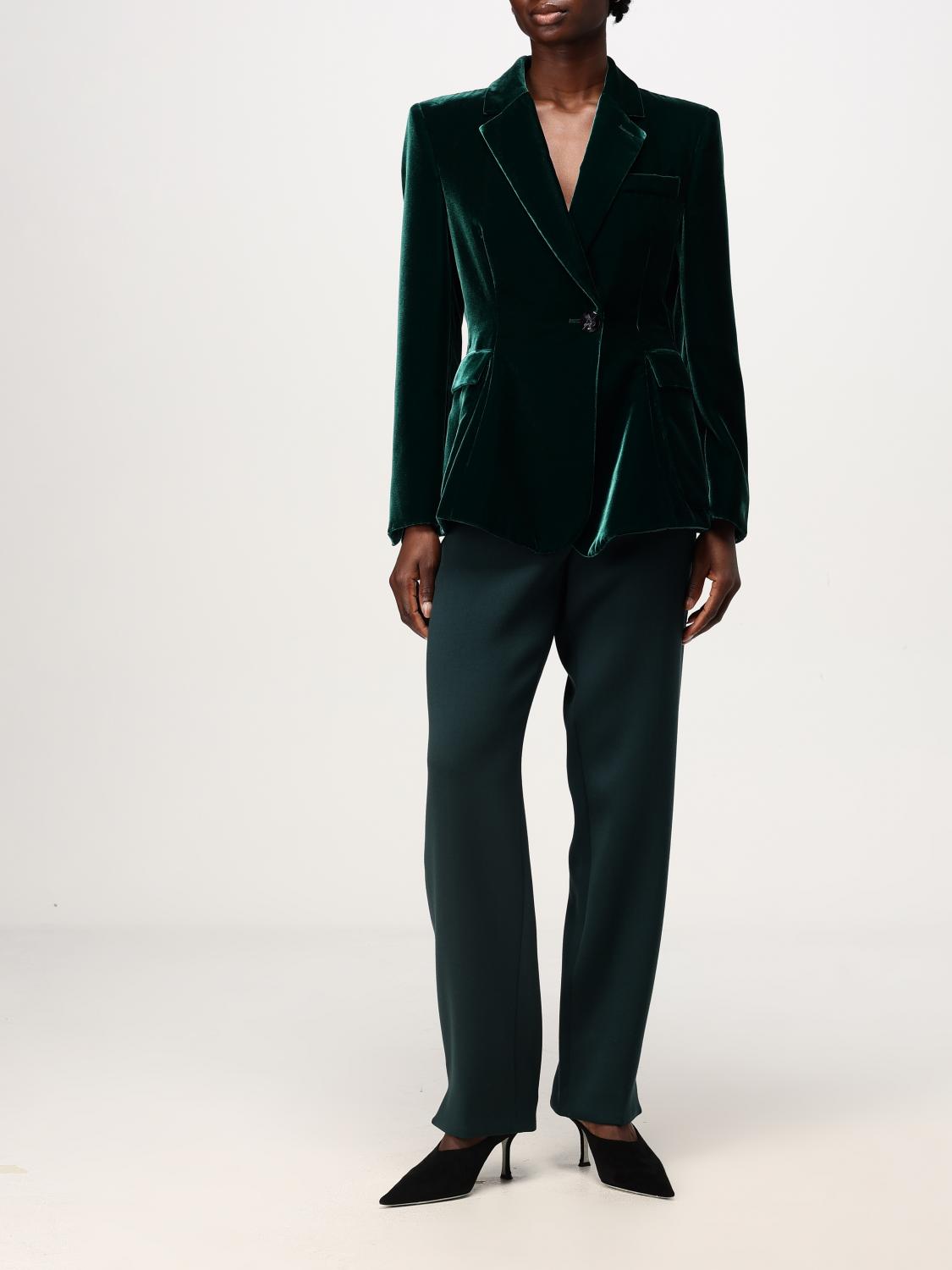 GIORGIO ARMANI BLAZER: Blazer woman Giorgio Armani, Green - Img 2