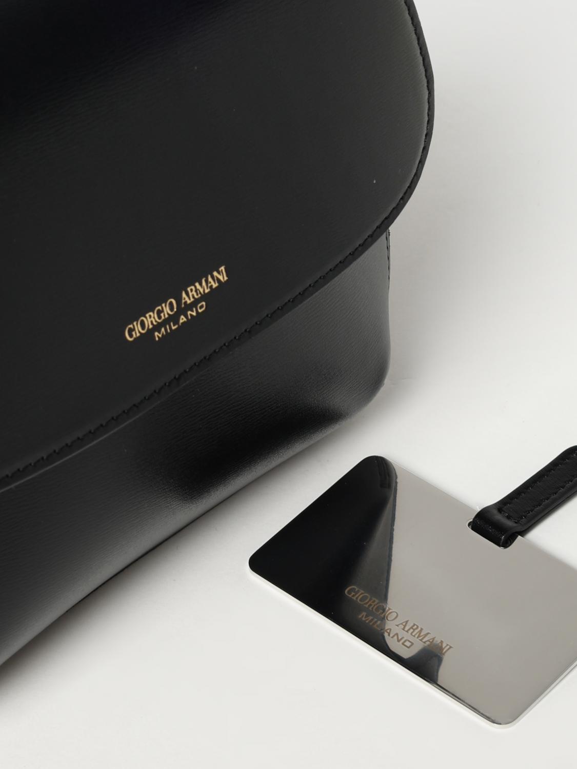 GIORGIO ARMANI BORSA A SPALLA: Borsa a spalla donna Giorgio Armani, Nero - Img 4