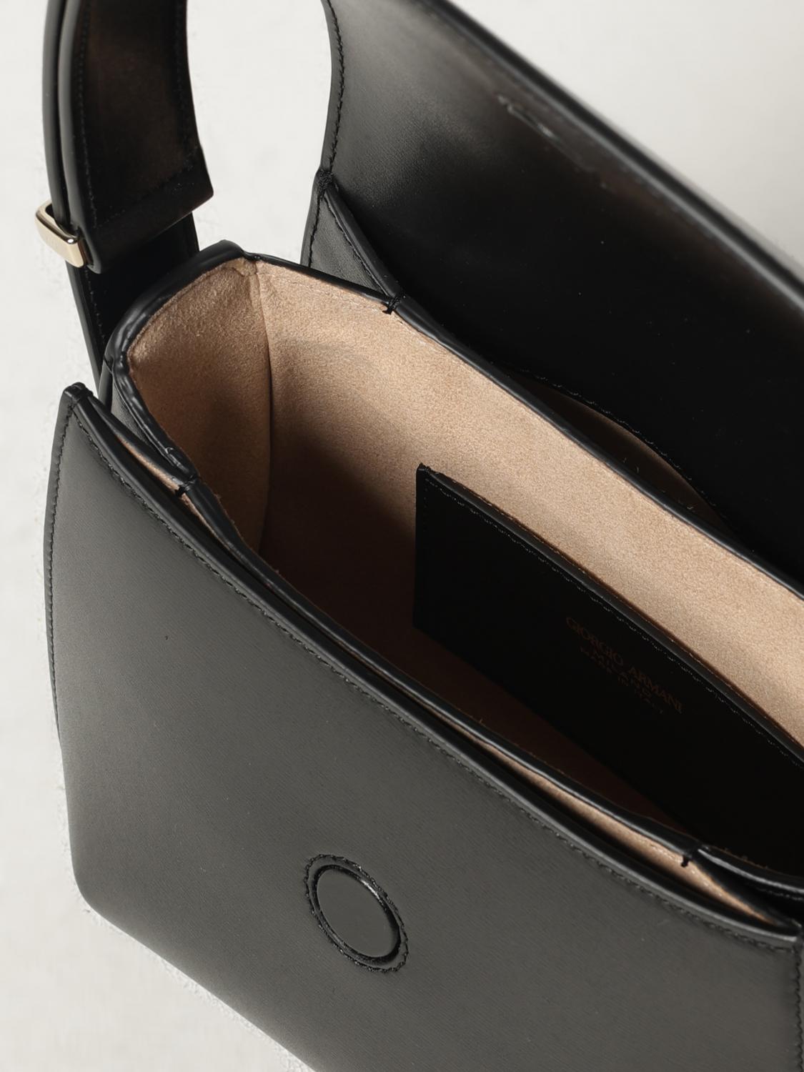 GIORGIO ARMANI BORSA A SPALLA: Borsa a spalla donna Giorgio Armani, Nero - Img 6