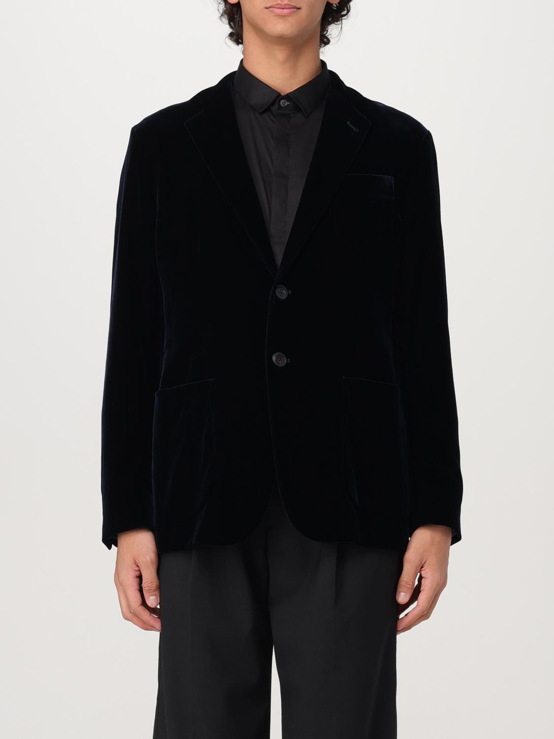 GIORGIO ARMANI BLAZER: Blazer homme Giorgio Armani, Bleu - Img 1