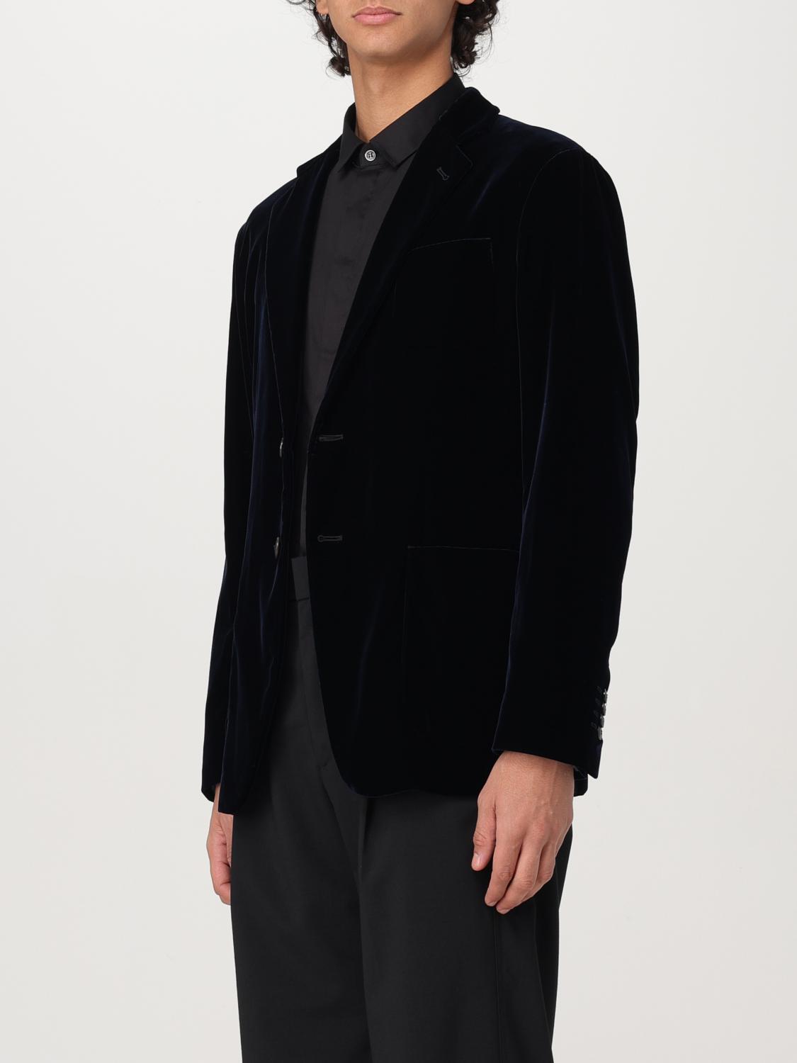 GIORGIO ARMANI BLAZER: Blazer homme Giorgio Armani, Bleu - Img 4