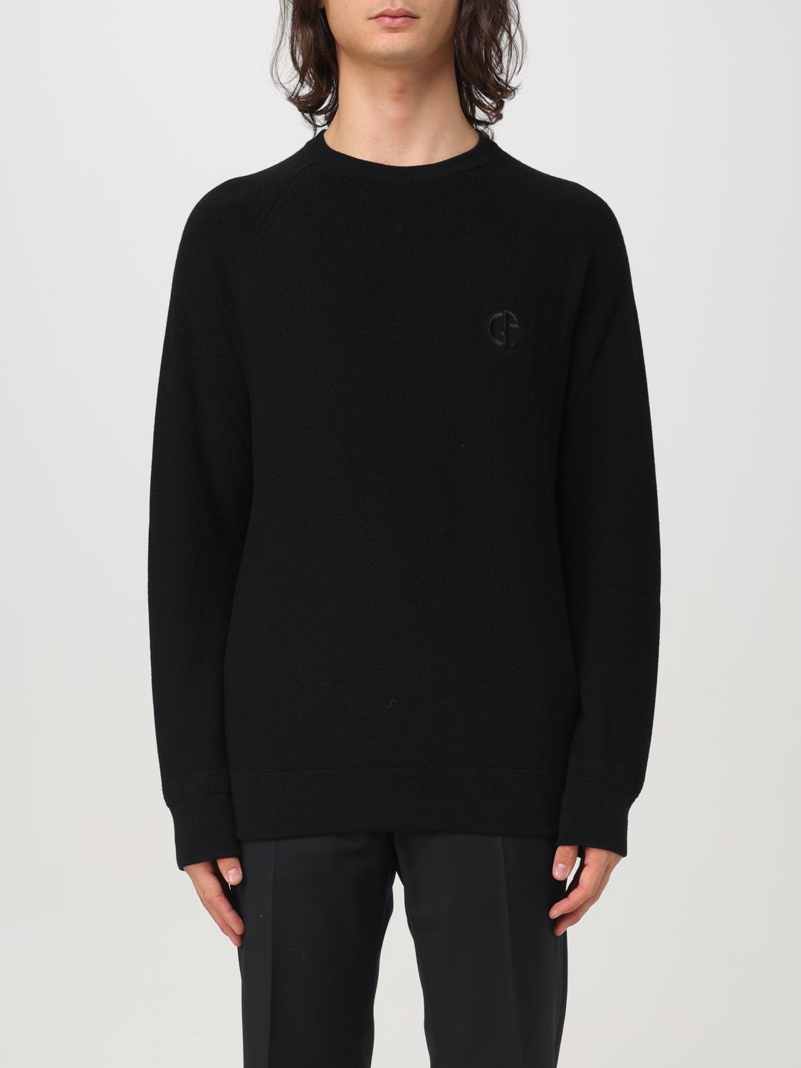 GIORGIO ARMANI SWEATER: Sweater men Giorgio Armani, Black - Img 1