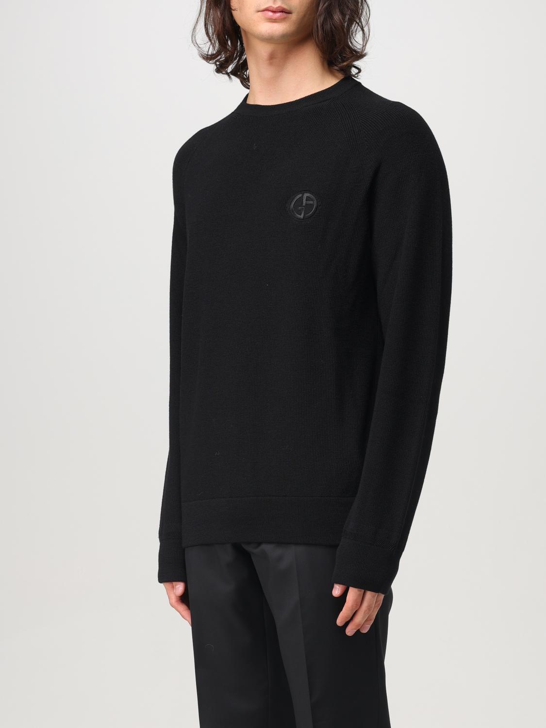 GIORGIO ARMANI SWEATER: Sweater men Giorgio Armani, Black - Img 3