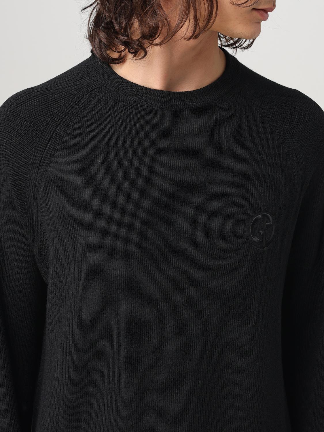 GIORGIO ARMANI SWEATER: Sweater men Giorgio Armani, Black - Img 4