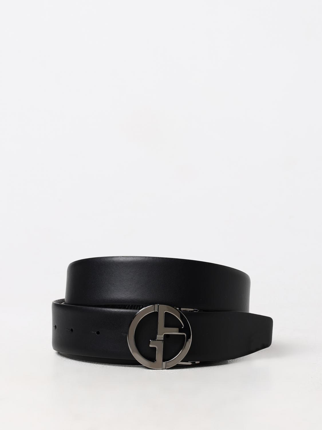 Armani belt black best sale