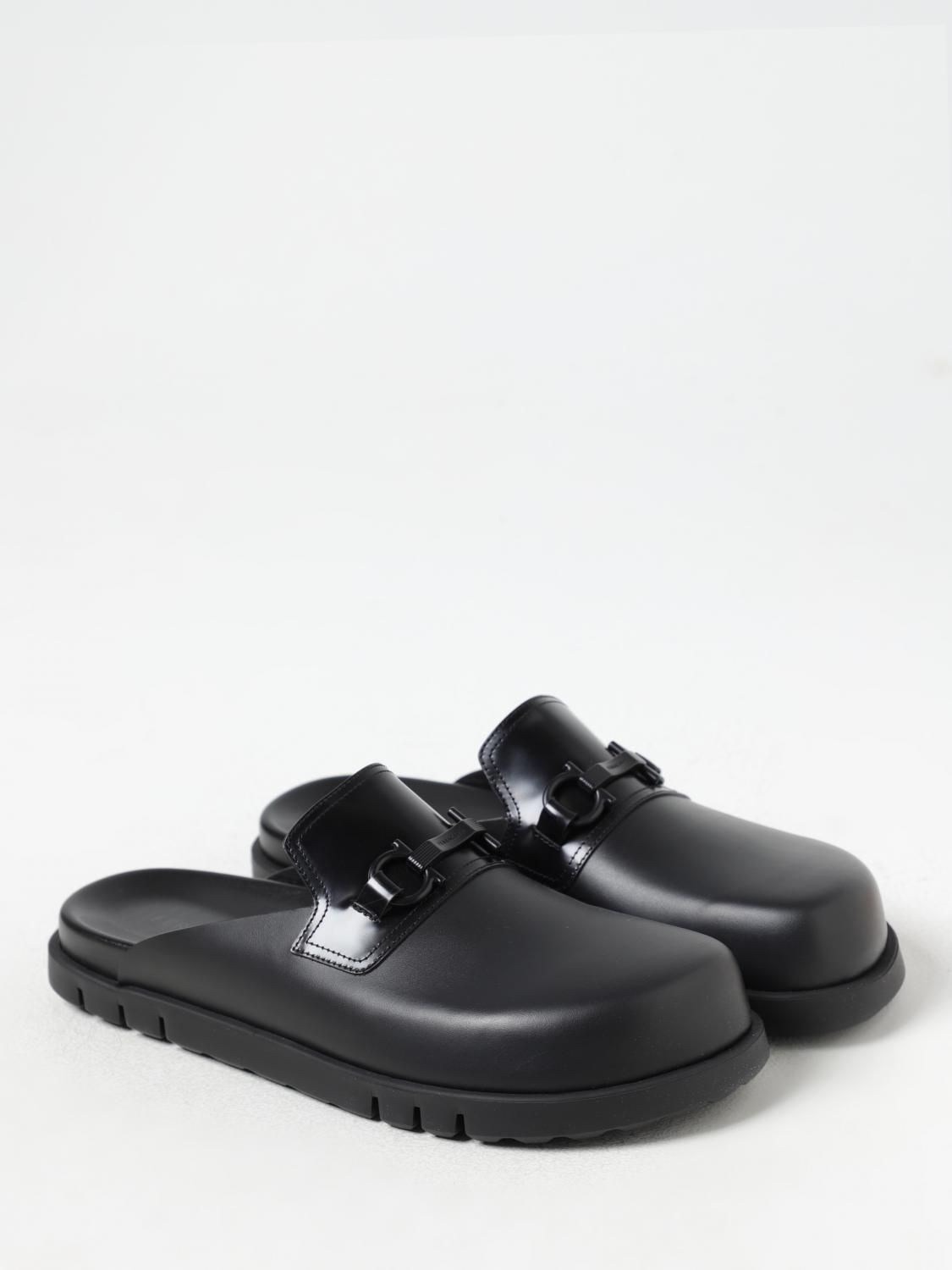 FERRAGAMO SANDALS: Shoes men Ferragamo, Black - Img 2