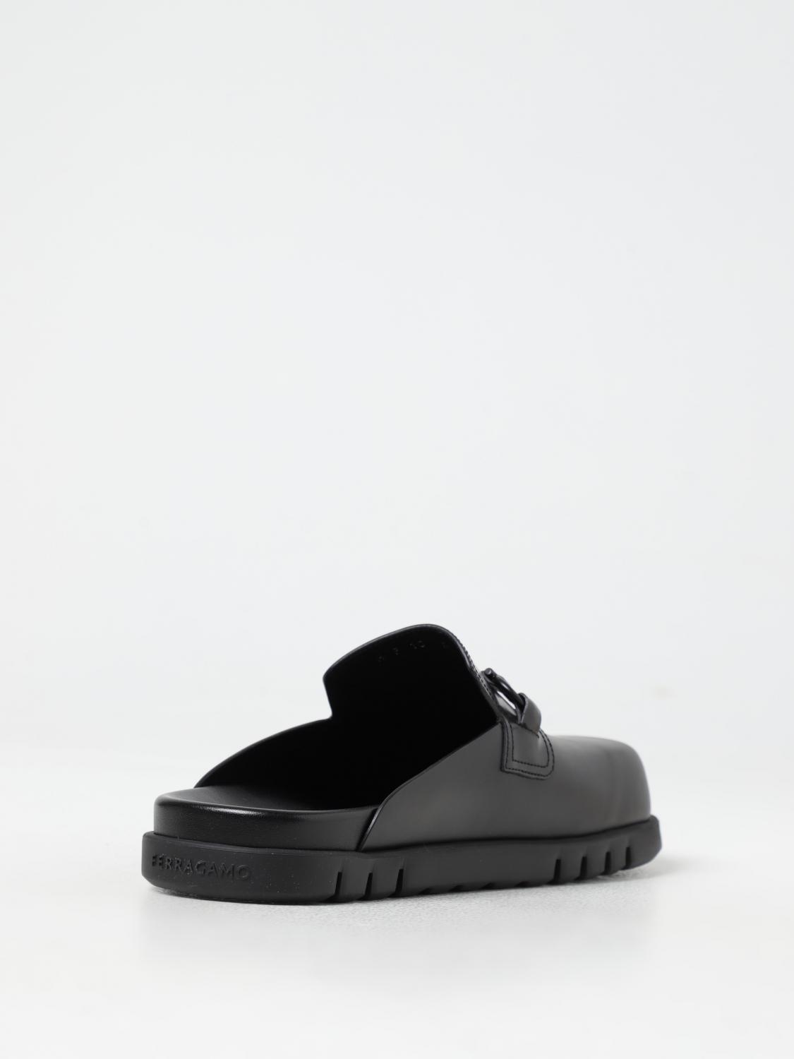 FERRAGAMO SANDALS: Shoes men Ferragamo, Black - Img 3