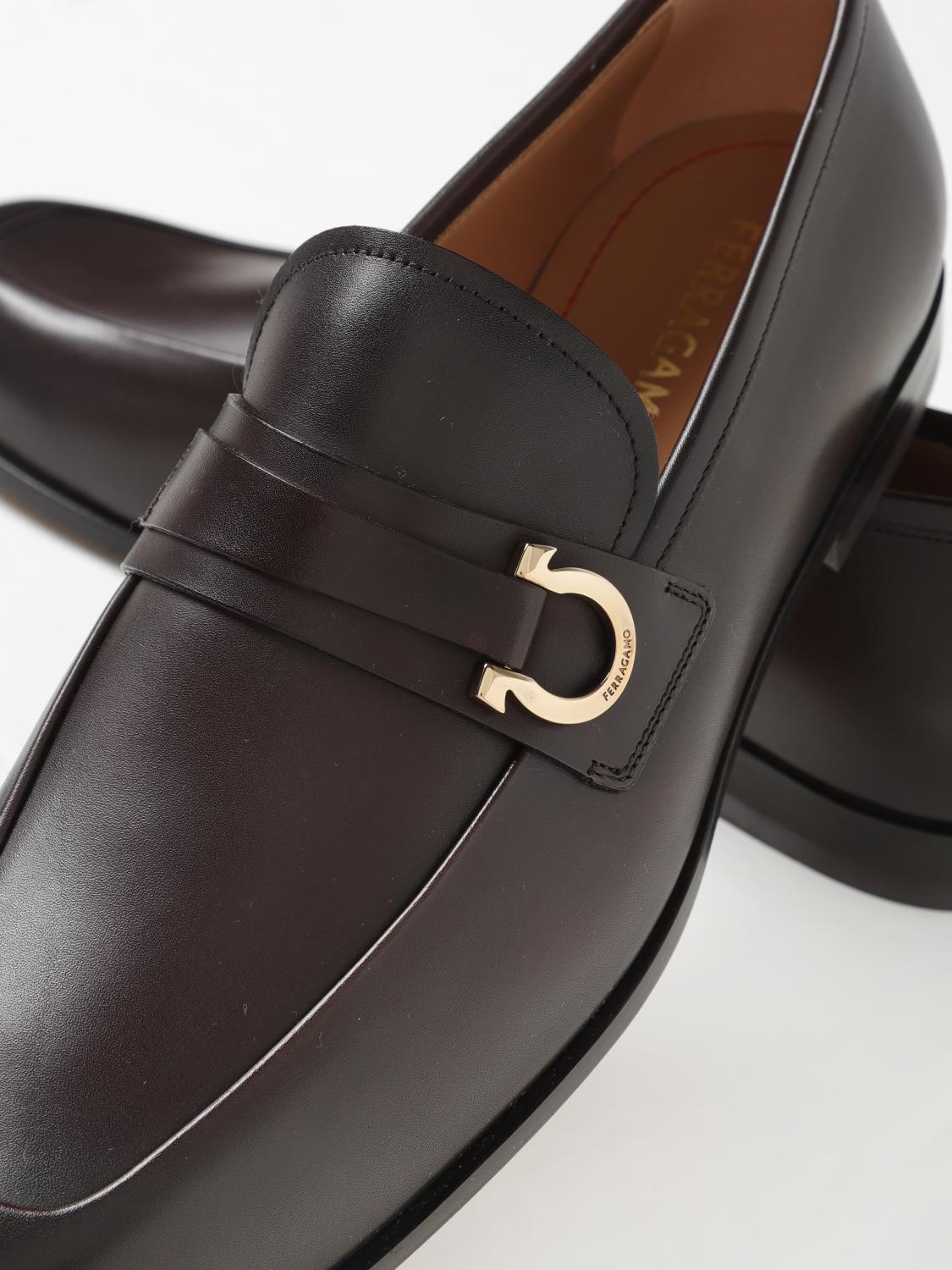 FERRAGAMO MOCASINES: Zapatos hombre Ferragamo, Marrón Oscuro - Img 4