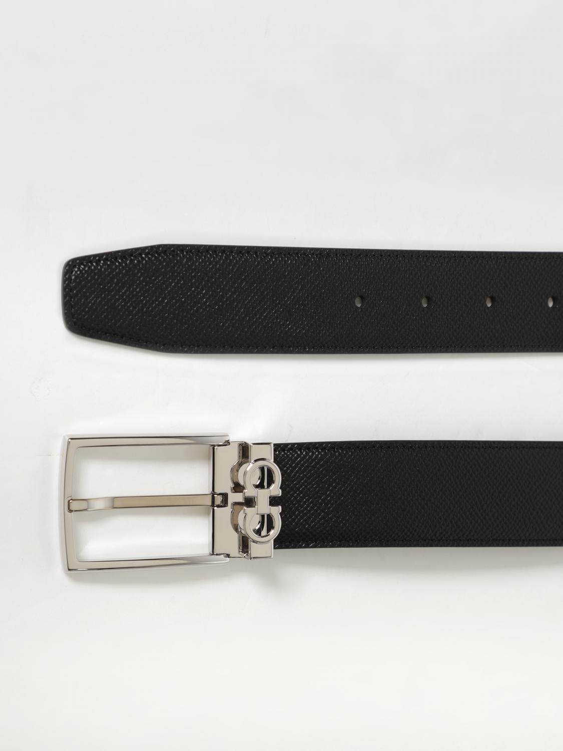 FERRAGAMO BELT: Belt men Ferragamo, Black - Img 2