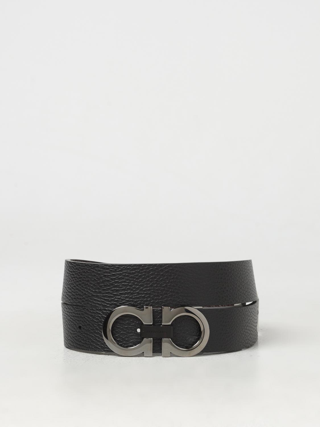 FERRAGAMO BELT: Belt men Ferragamo, Black - Img 1