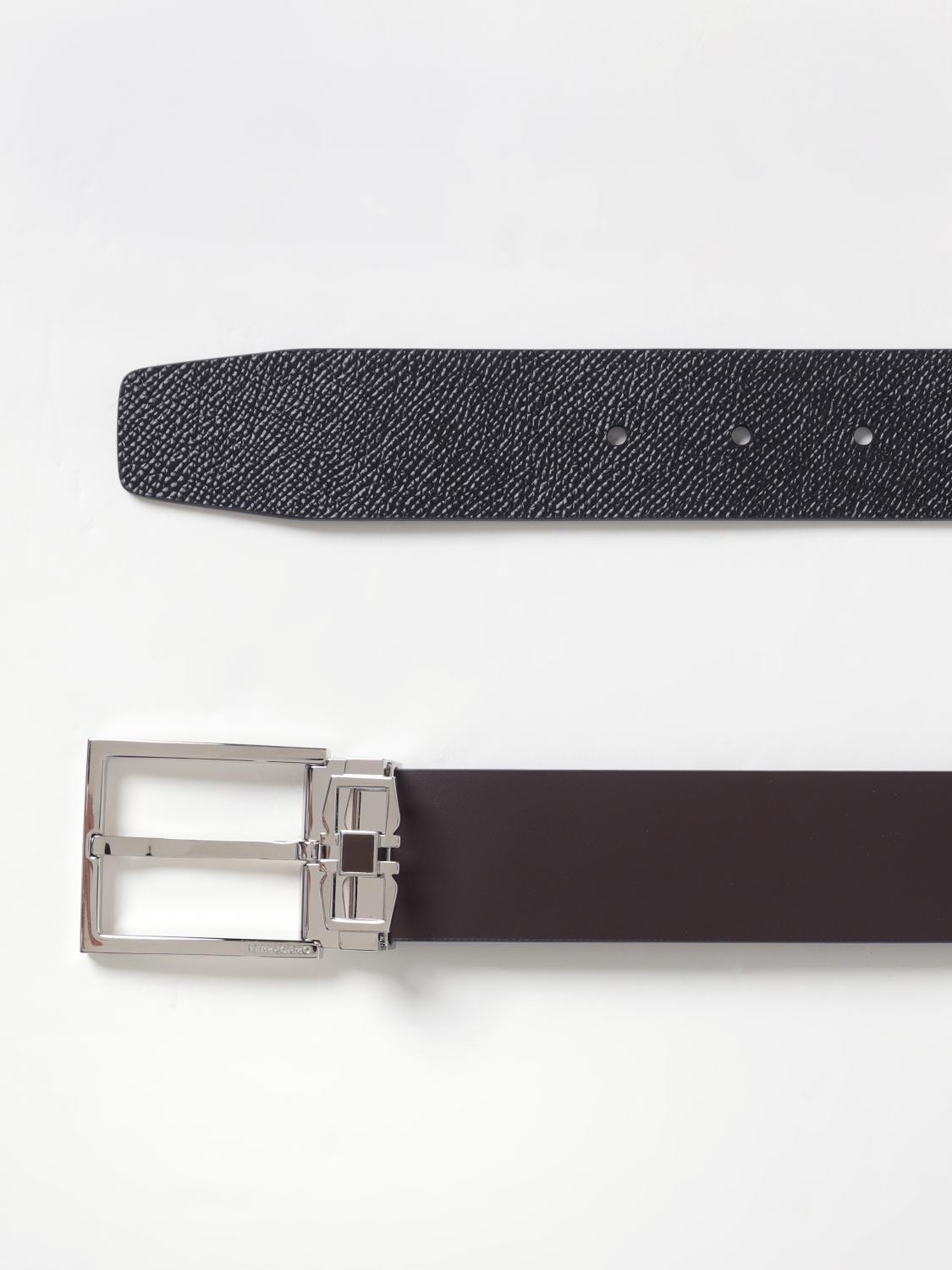 FERRAGAMO BELT: Belt men Ferragamo, Dark - Img 2