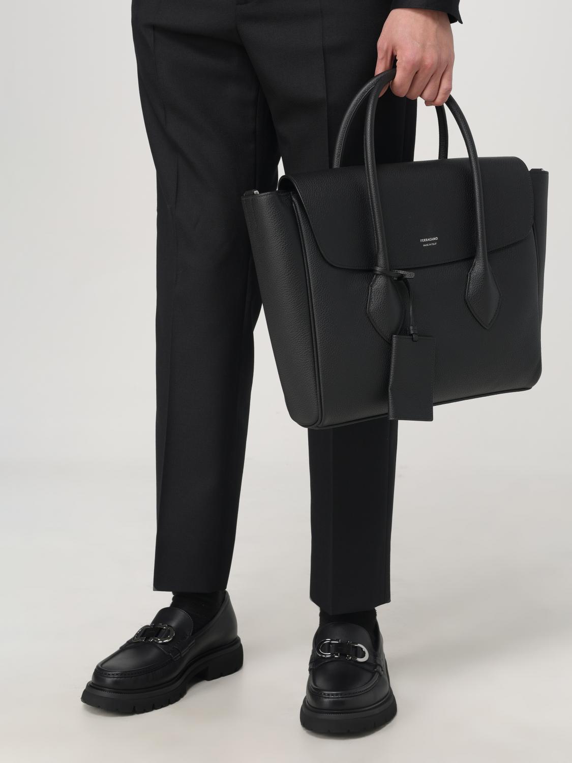 FERRAGAMO BORSA: Borsa uomo Ferragamo, Nero - Img 2