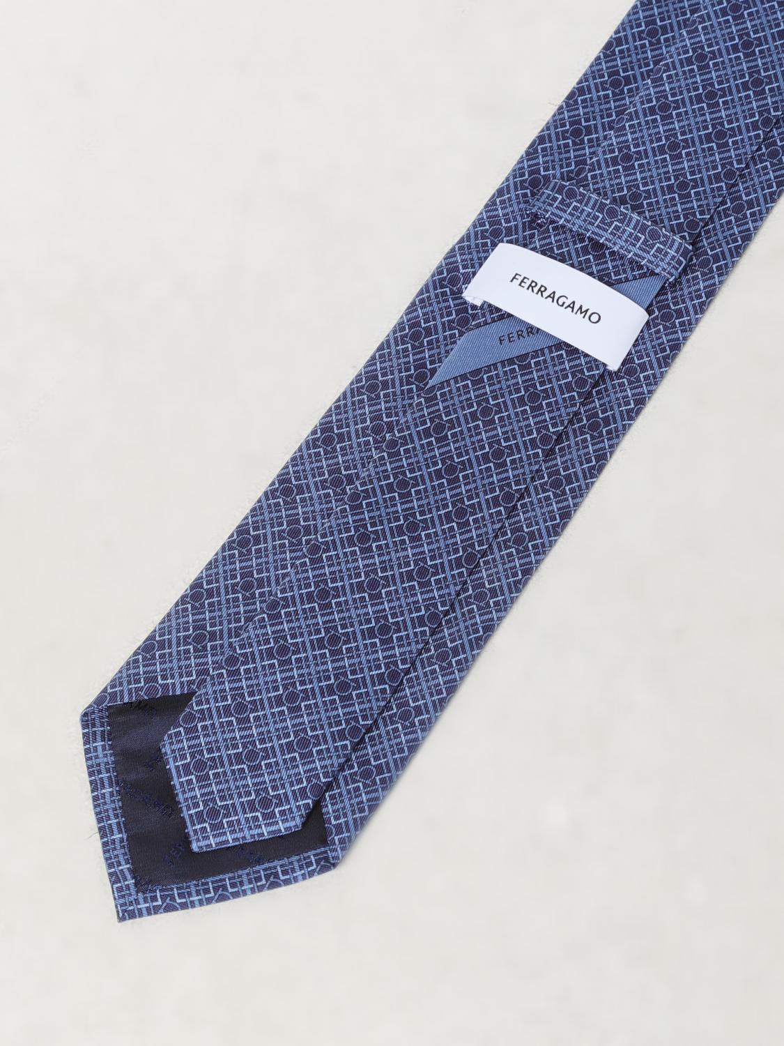 FERRAGAMO TIE: Tie men Ferragamo, Navy - Img 2