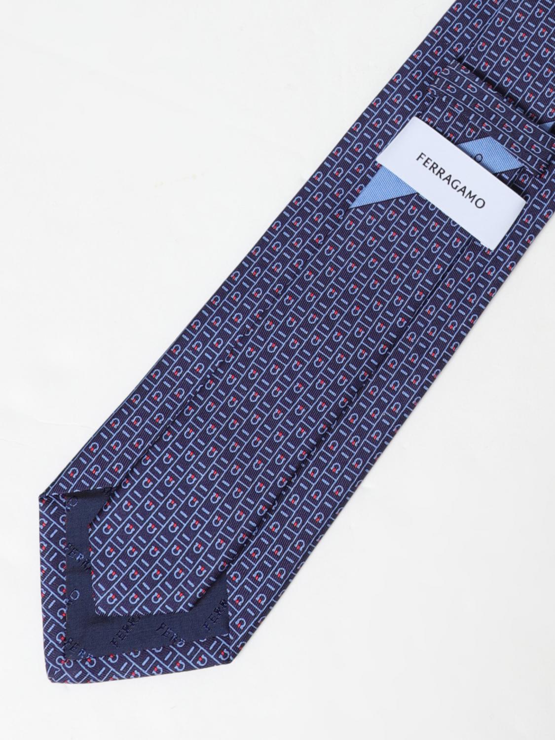 FERRAGAMO TIE: Tie men Ferragamo, Navy - Img 2