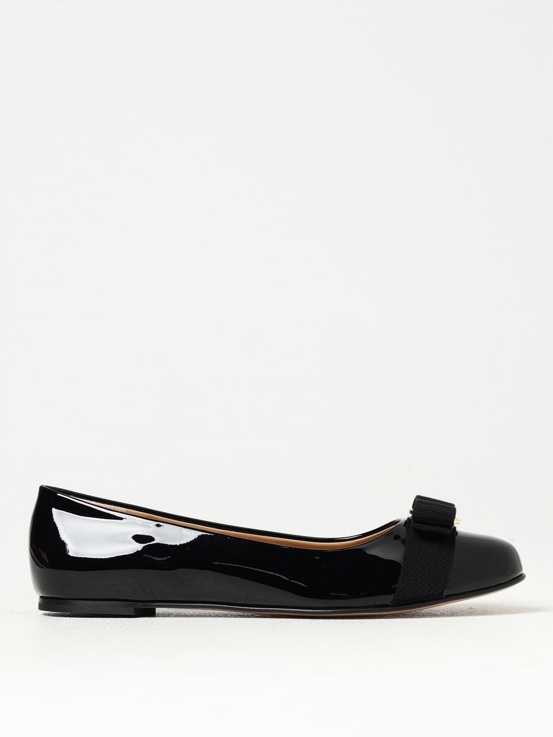 FERRAGAMO BALLET FLATS: Shoes woman Ferragamo, Black - Img 1