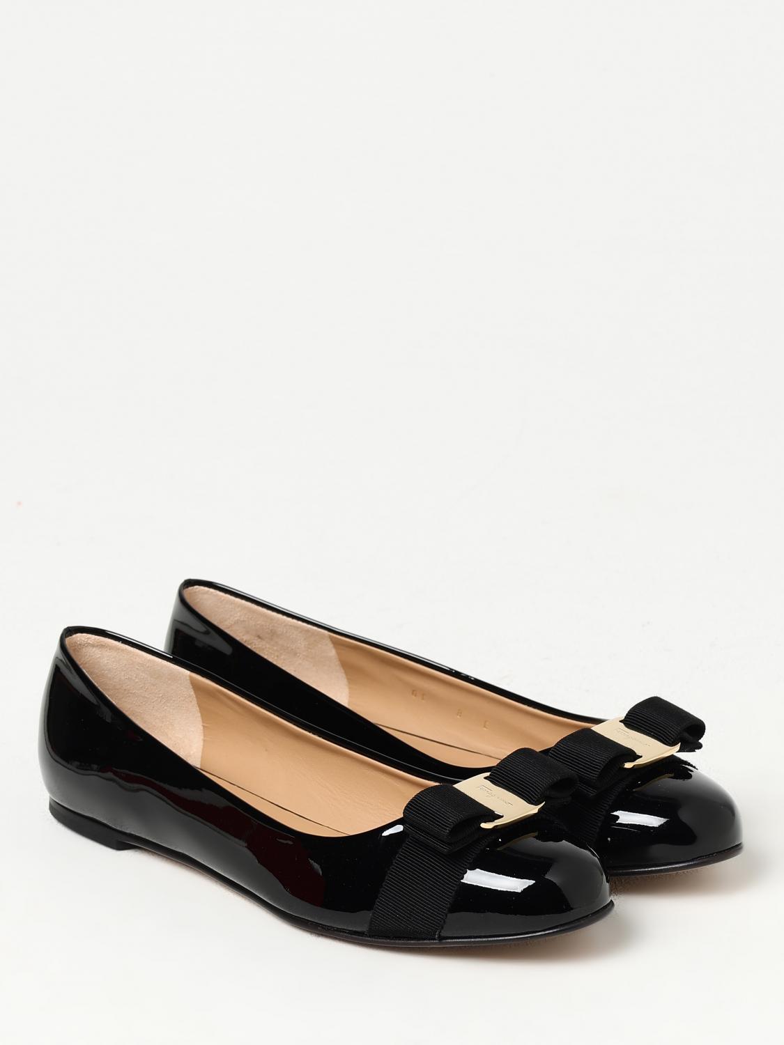 FERRAGAMO BALLET FLATS: Shoes woman Ferragamo, Black - Img 2