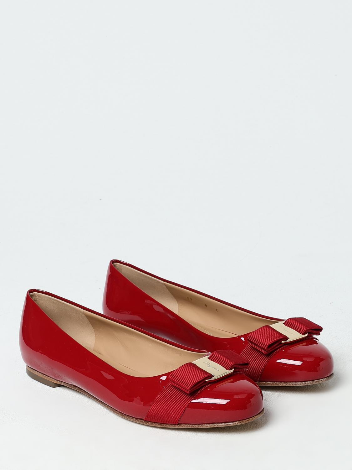 FERRAGAMO BALLET FLATS: Shoes woman Ferragamo, Red - Img 2